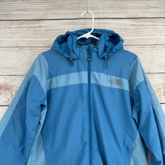 The North‎ Face Hydrenalite Full Zip Rain Jacket Women's Size Medium Blue - Picture 3 of 15